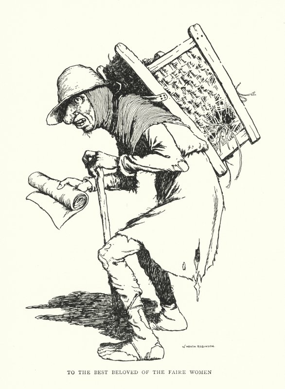 A szép nők legjobb szerelmének (litho) alkotó: William Heath Robinson