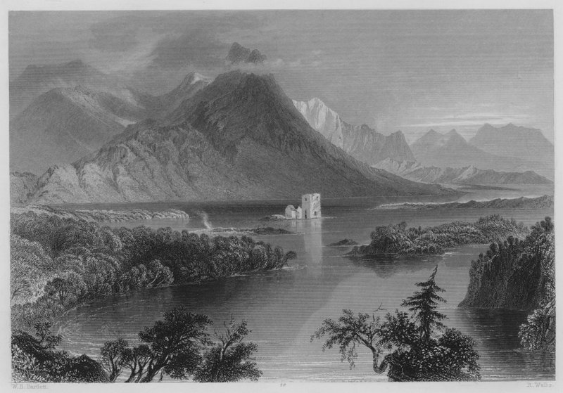 Ballynahinch (metszet) alkotó: William Henry (after) Bartlett