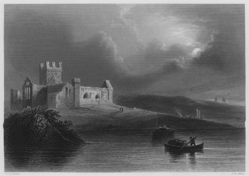 Dunbrody Abbey (metszet) alkotó: William Henry (after) Bartlett