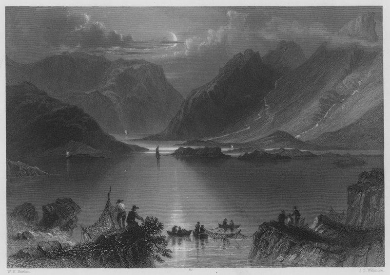 A gyilkosok vezetője, Connemara (metszet) alkotó: William Henry (after) Bartlett