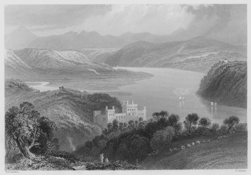 The Valley of the Blackwater, Lismore és Youghall között (metszet) alkotó: William Henry (after) Bartlett