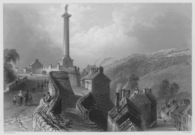 Walker Pillar, Walls of Londonderry (metszet) alkotó: William Henry (after) Bartlett