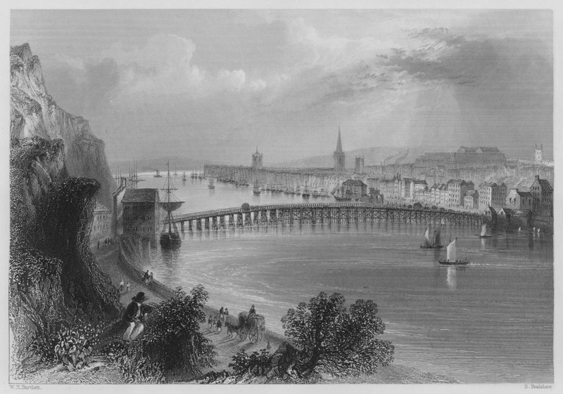 Waterford (metszet) alkotó: William Henry (after) Bartlett