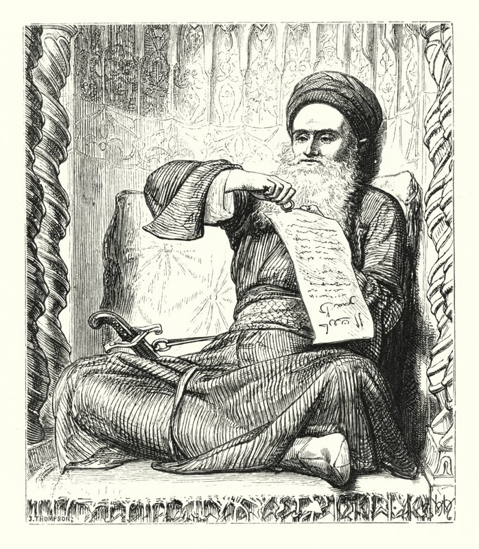 Emlékek az arab éjszakákról (metszet) alkotó: William Henry (after) Hunt