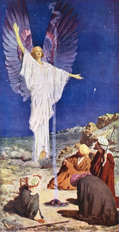 The First Noel (színes litográfia) alkotó: William Henry (after) Margetson