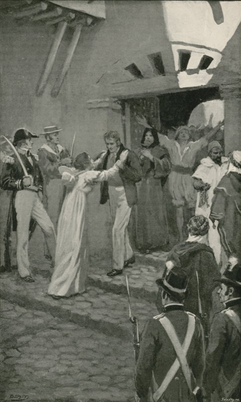 A keresztény rabszolgák felszabadítása Algírban a brit haditengerészet által (litho) alkotó: William Henry (after) Margetson