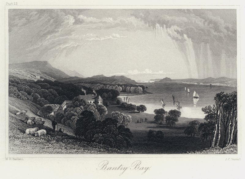 Bantry Bay (metszet) alkotó: William Henry Bartlett