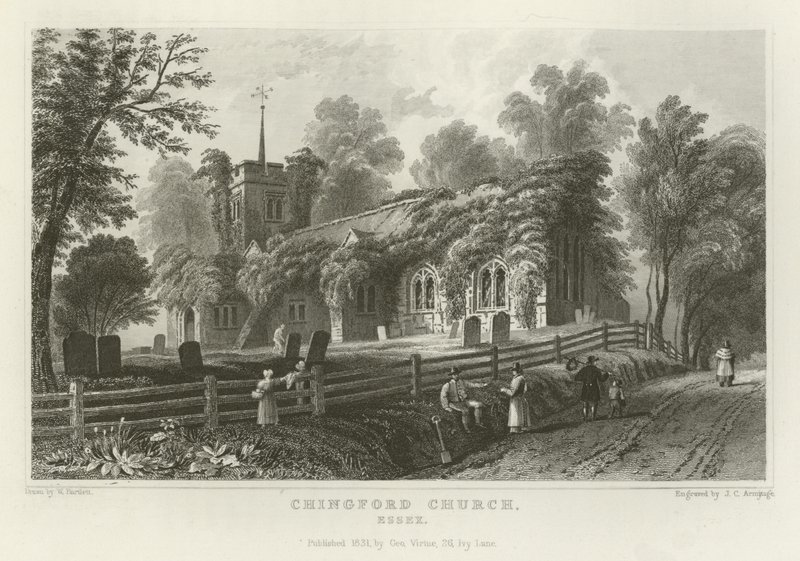 Chingford templom, Essex alkotó: William Henry Bartlett
