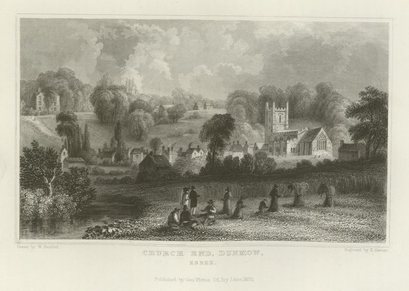 Church End, Dunmow, Essex alkotó: William Henry Bartlett