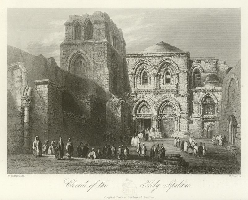 Szent Sír-templom, Jeruzsálem alkotó: William Henry Bartlett