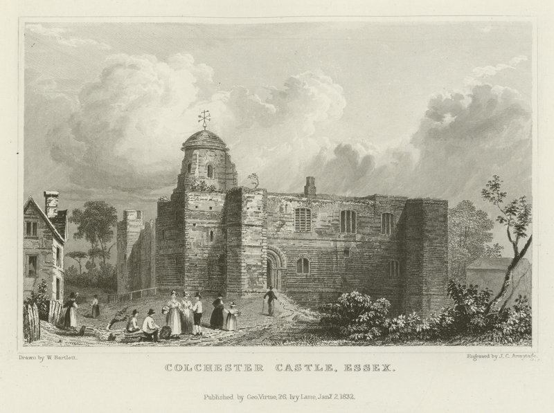 Colchester kastély, Essex alkotó: William Henry Bartlett