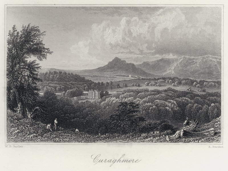 Curaghmore (metszet) alkotó: William Henry Bartlett