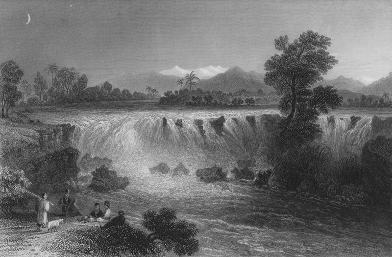 A Cydnus folyó esése, Tarsus közelében alkotó: William Henry Bartlett