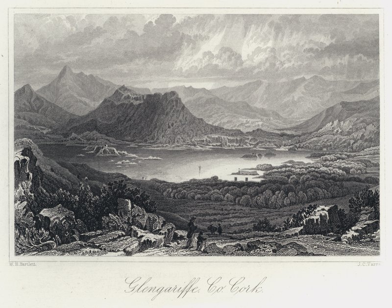 Glengariffe, Co Cork (metszet) alkotó: William Henry Bartlett
