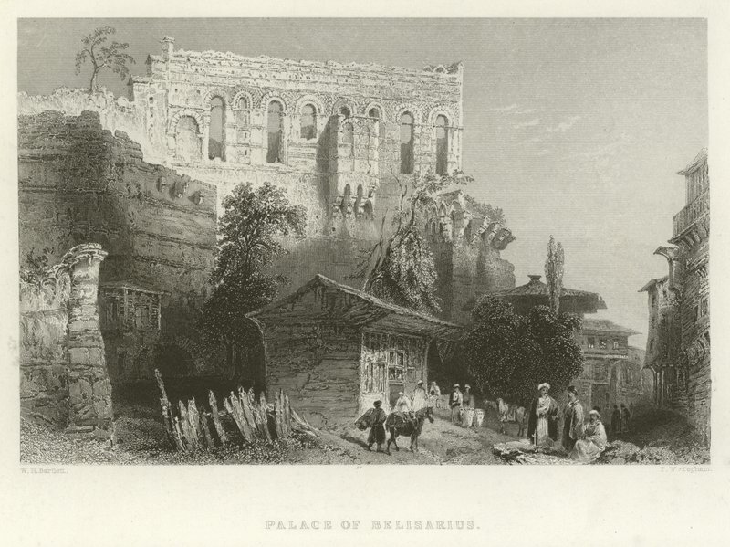 Belisarius palota, Konstantinápoly alkotó: William Henry Bartlett