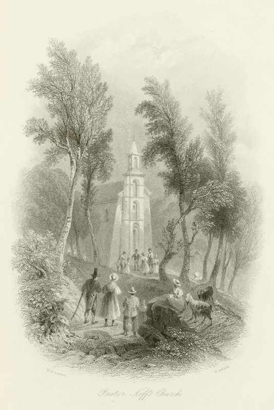 Neff lelkész temploma alkotó: William Henry Bartlett