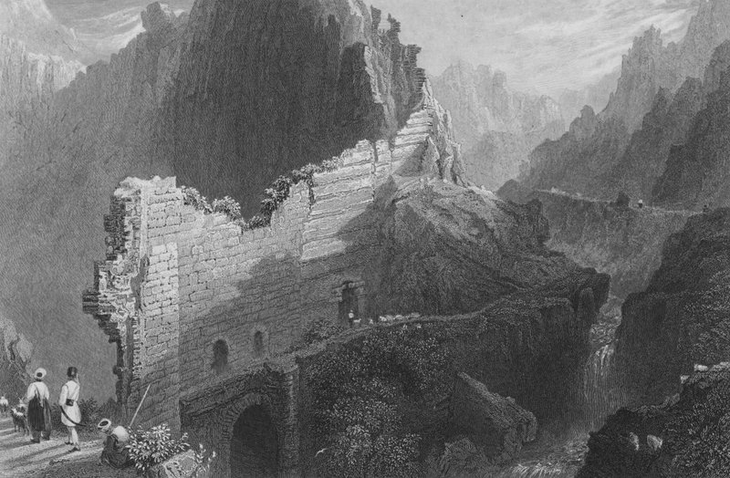 Antiochia romos falai, az ókori Anathoth alkotó: William Henry Bartlett