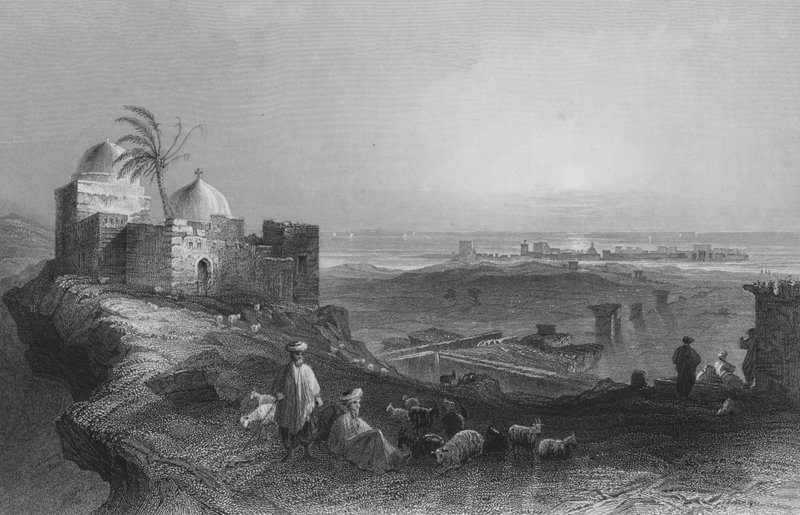 Gumiabroncs, az anyaországról alkotó: William Henry Bartlett