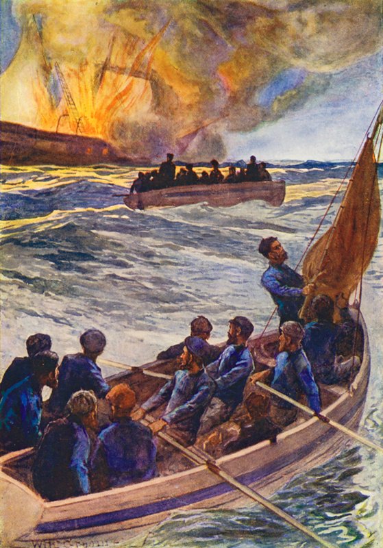 Illusztráció a The World of Ice or the Whaling Cruise of The Dolphin (színes litográfia) című könyvhöz. alkotó: William Henry Charles Groome