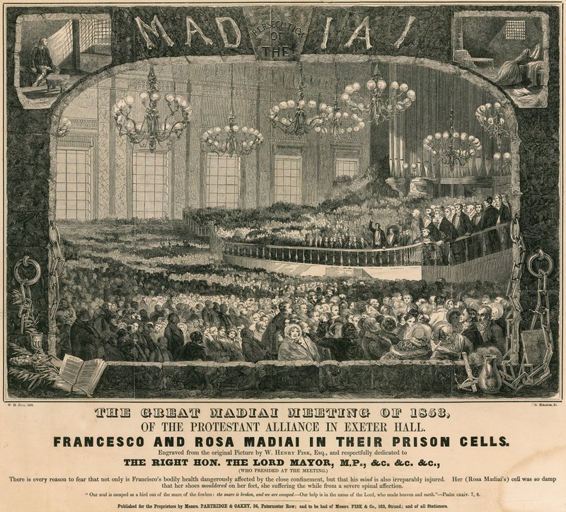 A Protestáns Szövetség nagy madiai találkozója 1853-ban a londoni Exeter Hallban alkotó: William Henry Fisk