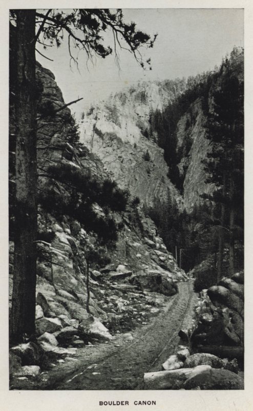 Colorado kanyonjai: Boulder Canon (f/w fotó) alkotó: William Henry Jackson
