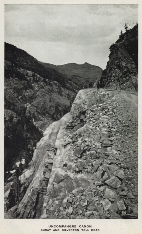 Colorado kanyonjai: Uncompahgre Canon, Ouray és Silverton Toll Road (f/w fotó) alkotó: William Henry Jackson