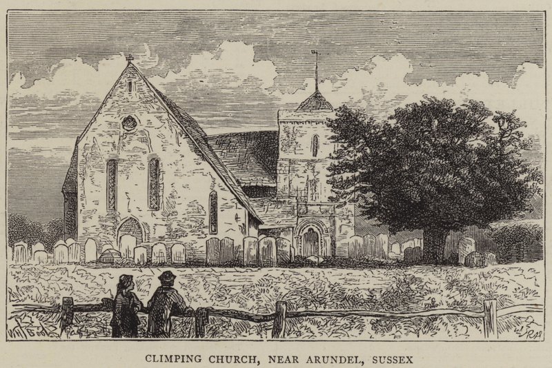 Climping templom, Arundel közelében, Sussex államban alkotó: William Henry James Boot