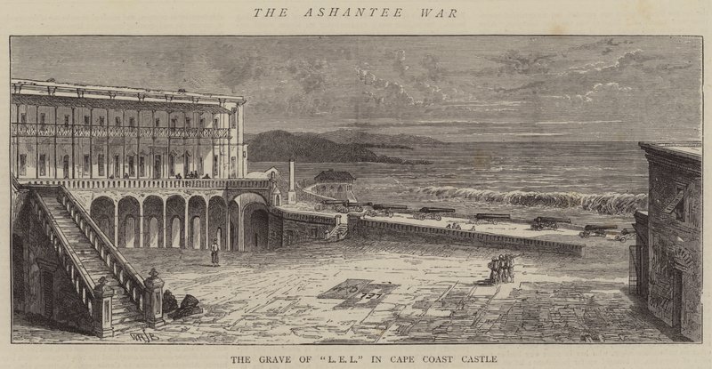 Az Ashantee háború, L E L sírja Cape Coast kastélyban alkotó: William Henry James Boot