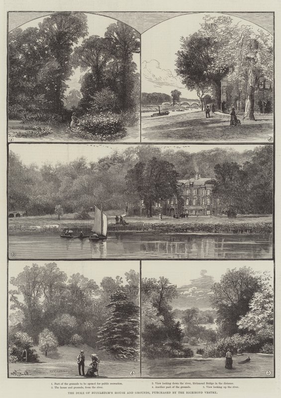 A Duke of Buccleuch House and Grounds, a Richmond Vestry megvásárolta alkotó: William Henry James Boot