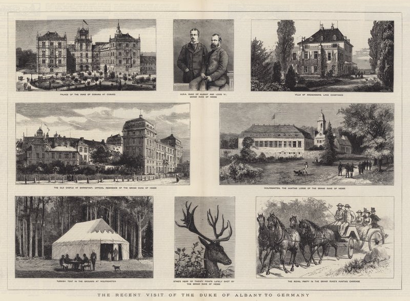 Albany hercegének legutóbbi németországi látogatása alkotó: William Henry James Boot