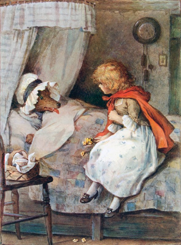 – Milyen nagy szemed van, nagymama! - mondta a lány alkotó: William Henry Margetson