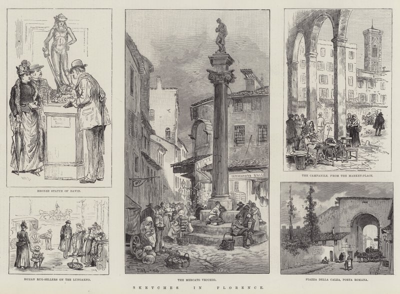 Vázlatok Firenzében alkotó: William Henry Pike