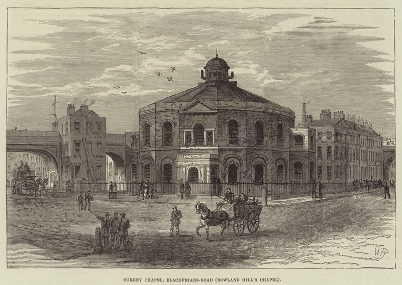 Surrey kápolna, Blackfriars-Road, Rowland Hill kápolna alkotó: William Henry Pike