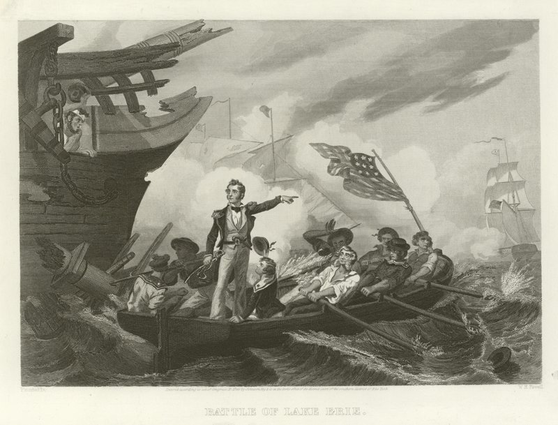 Csata az Erie-tóért alkotó: William Henry Powell