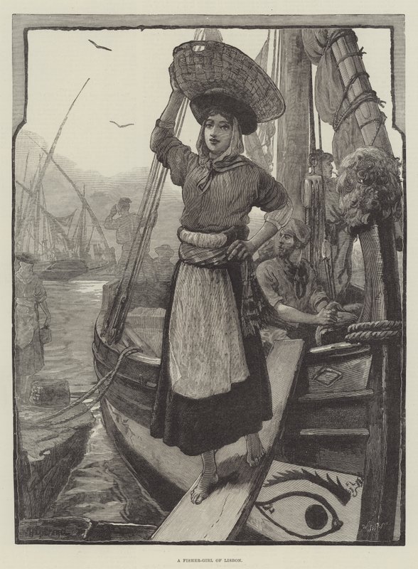 Egy lisszaboni Fisher-lány alkotó: William Heysham Overend