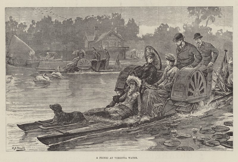 Piknik a Virginia Water-en alkotó: William Heysham Overend
