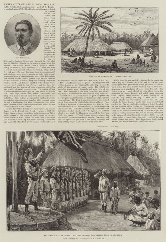 A Gilbert-szigetek annektálása alkotó: William Heysham Overend