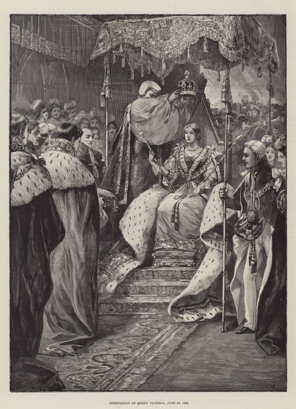 Viktória királynő koronázása, 1838. június 28 alkotó: William Heysham Overend