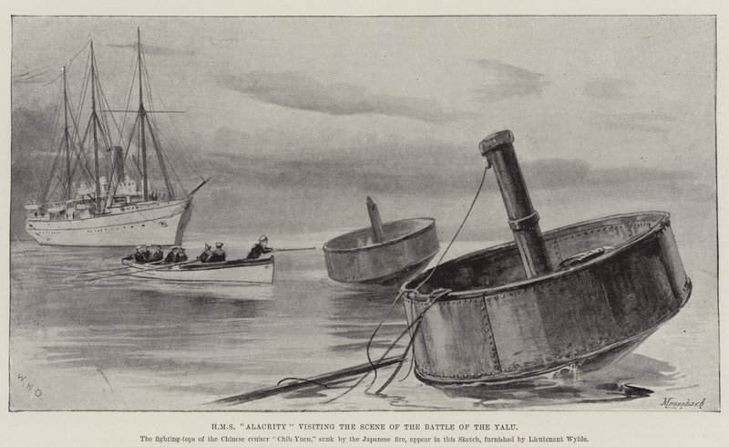A HMS Alacrity látogatása a jalui csata helyszínén alkotó: William Heysham Overend