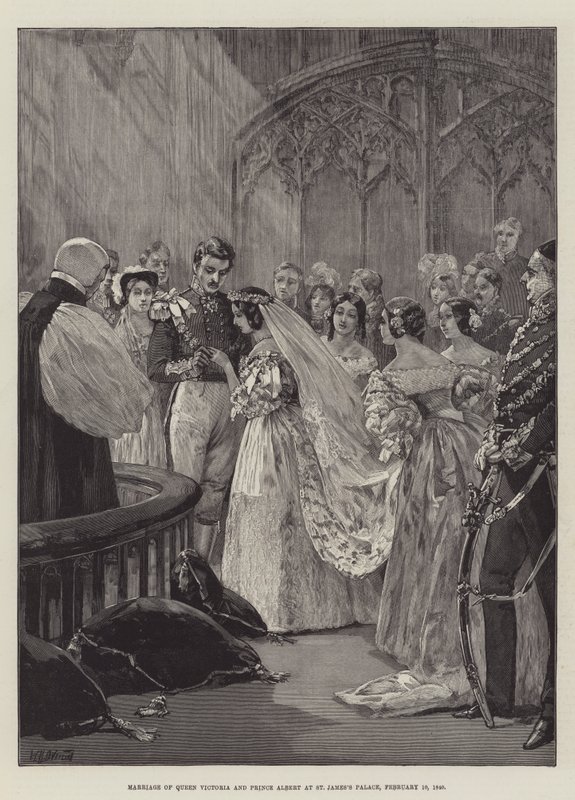 Viktória királynő és Albert herceg házassága a Szent Jakab-palotában, 1840. február 10 alkotó: William Heysham Overend
