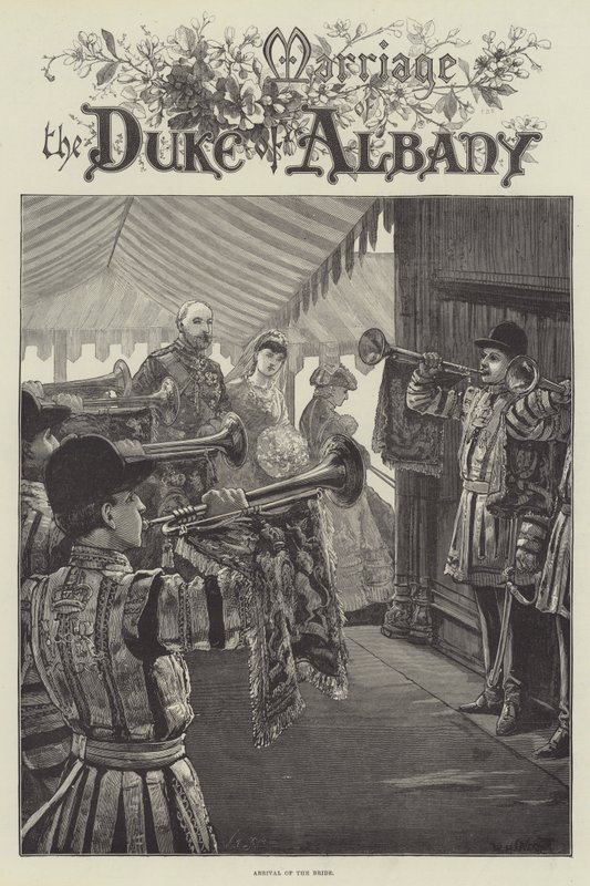 Albany hercegének házassága, a menyasszony érkezése alkotó: William Heysham Overend