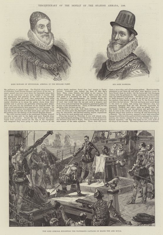 A spanyol Armada legyőzésének harmadéves évfordulója, 1588 alkotó: William Heysham Overend