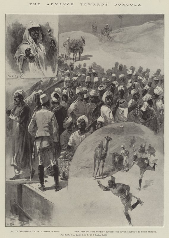 Haladás Dongola felé alkotó: William Heysham Overend