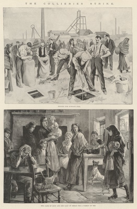 A Collieries Strike alkotó: William Heysham Overend