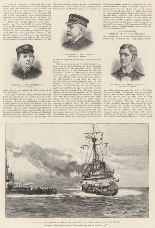 A HMS Victoria elvesztése alkotó: William Heysham Overend