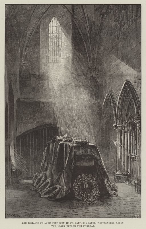 Lord Tennyson maradványai a St Faith
