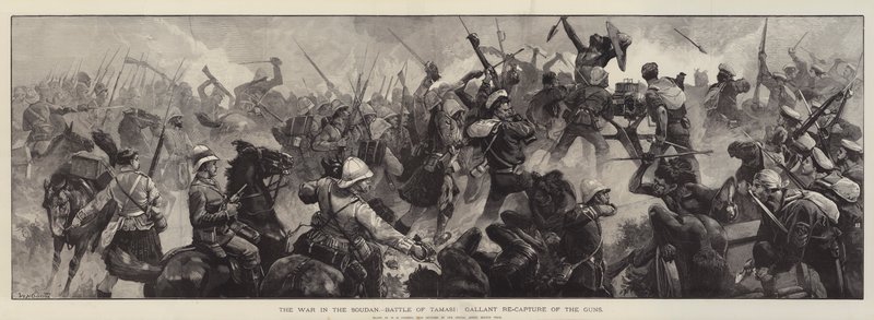 A háború a Soudanban, Tamasi csata, A fegyverek gáláns újbóli elfoglalása alkotó: William Heysham Overend