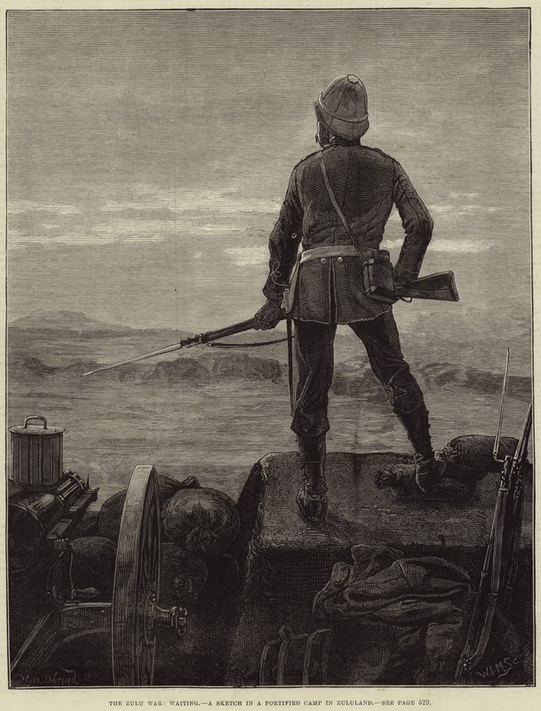 A zulu háború, várakozás alkotó: William Heysham Overend
