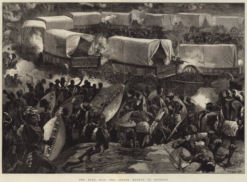 A zulu háború, a Laager védekezési módszer alkotó: William Heysham Overend