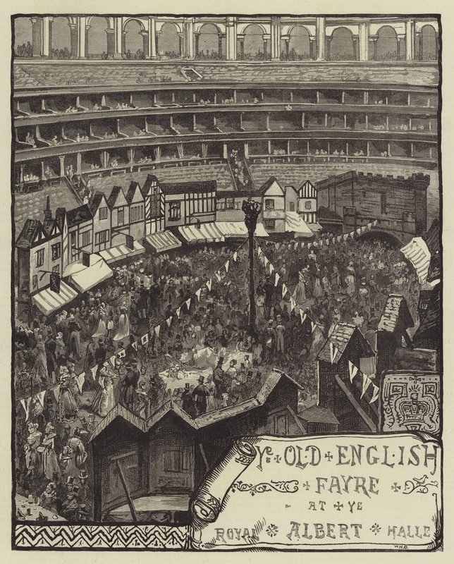 Ye Old English Fayre, a Royal Albert Hallban alkotó: William Heysham Overend